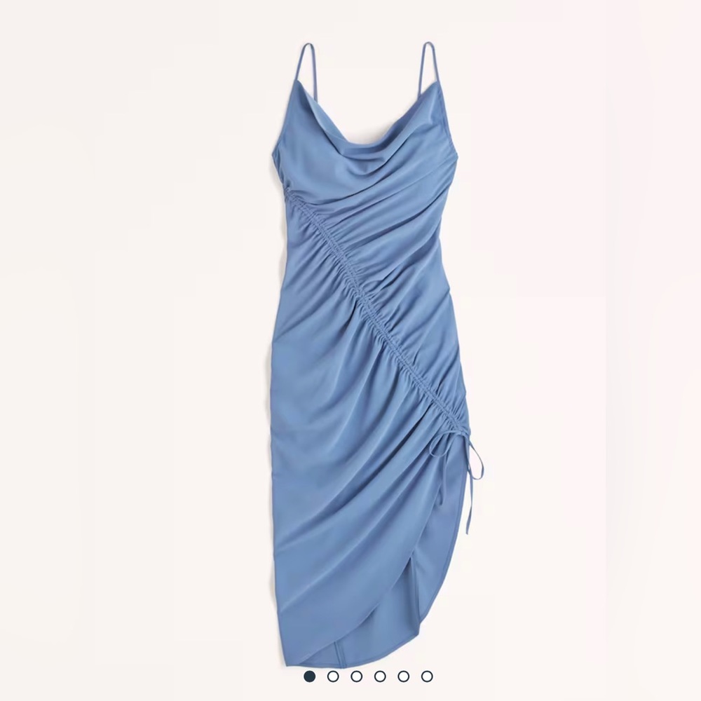 Abercrombie asymmetrical cinched low back dress